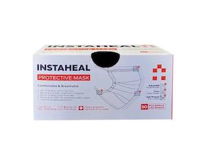ماسک تنفسی سه‌ لایۀ اینستاهیل بستۀ ۵۰ عددی رنگ مشکی