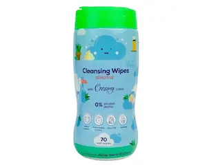 دستمال مرطوب کودک کانواس حاوی آلوئه ورا بستۀ 70 عددی
