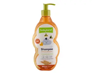 شامپو موی کودک بیبی لند حاوی عصارۀ جوانۀ گندم حجم 500 میلی لیتر