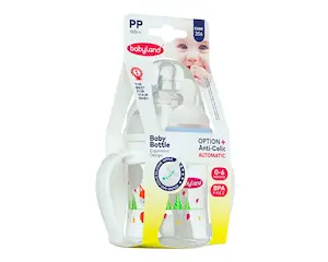 شیشه شیر بیبی لند کد 356 مناسب نوزادان تا 6 ماهگی حجم 150 میلی لیتر