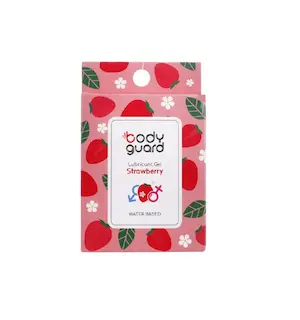 ژل لوبریکانت توت‌‎فرنگی بادیگارد بستۀ 3 عددی