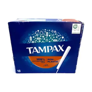 تامپون با اپلیکاتور تامپاکس مدل Super Plus بستۀ ۱۸ عددی