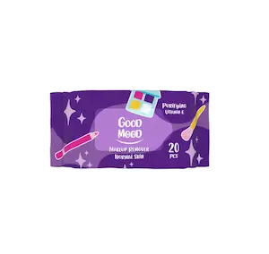 دستمال مرطوب گودمود مدل Purifying Vitamin E بستۀ 20 عددی