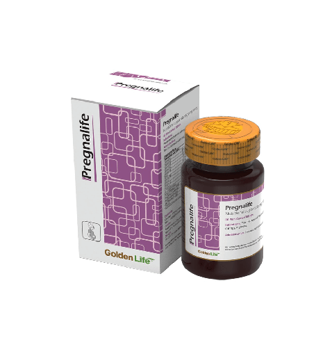 قرص روکشدار مولتی ویتامین مینرال بارداری پرگنالایف گلدن لایف بستۀ 30 عددی