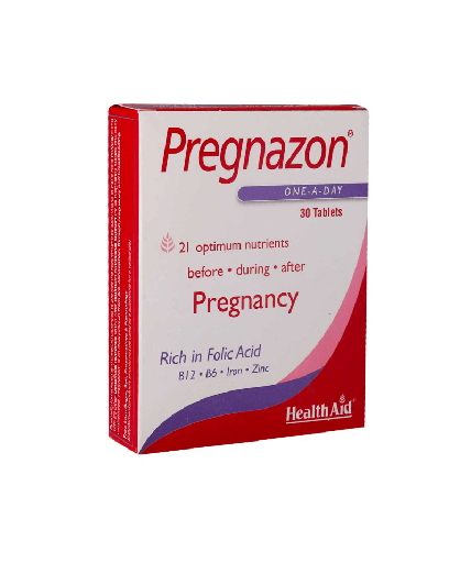 قرص پرگنازون هلث اید بستۀ ۳۰ عددی