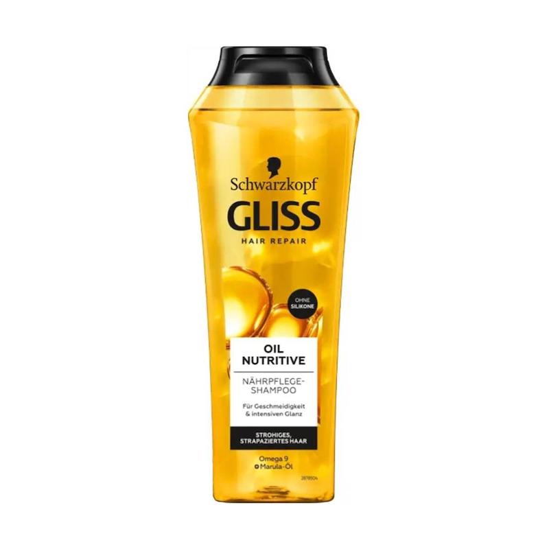 شامپو مو گلیس مدل Oil Nutritive مناسب برای موهای خشک و آسیب دیده حجم 370 میلی لیتر