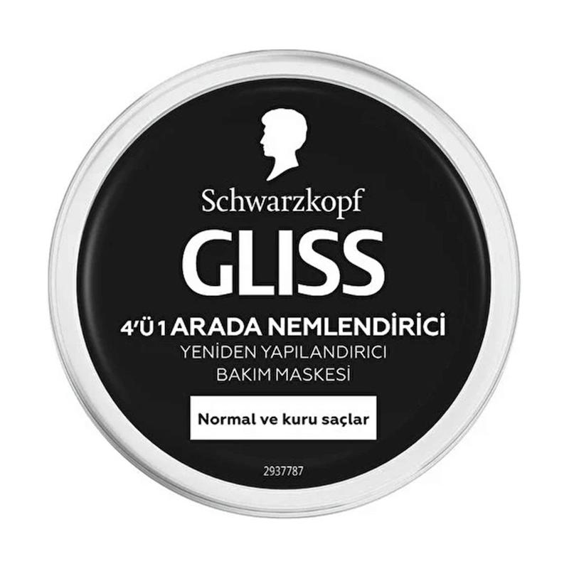 ماسک مو مرطوب‌کنندۀ گلیس مدل ARADA NEMLENDIRICI 4 in 1 مخصوص موهای معمولی و خشک حجم 400 میلی لیتر