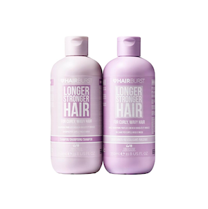 ست شامپو و نرم‌کنندۀ موهای فر و مجعد هیربرست مدل FOR LONGER STRONGER HAIR حجم 350 میلی لیتر