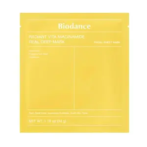 ماسک روشن‌کنندۀ ویتا نیاسینامید بایودنس مدل Pineapple Fruit Water وزن 34 گرم 
