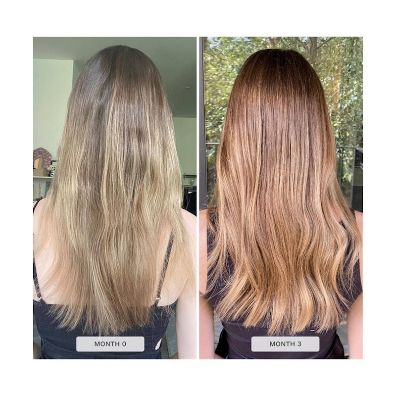 شامپو هیربرست نارنجی مخصوص موهای خشک و آسیب‌دیده مدل LONGER STRONGER HAIR حجم 350 میلی لیتر