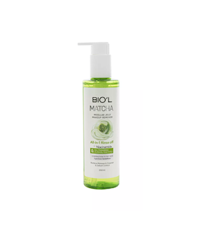 میسلار ژل بیول حاوی عصارۀ ماچا حجم 250 میلی لیتر