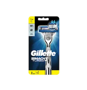 خودتراش ژیلت Mach3 Turbo به همراه ۲ تیغ یدک