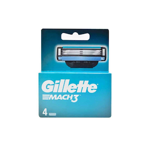 تیغ یدک ژیلت مدل Mach3  بستۀ ۴ عددی سه لبه