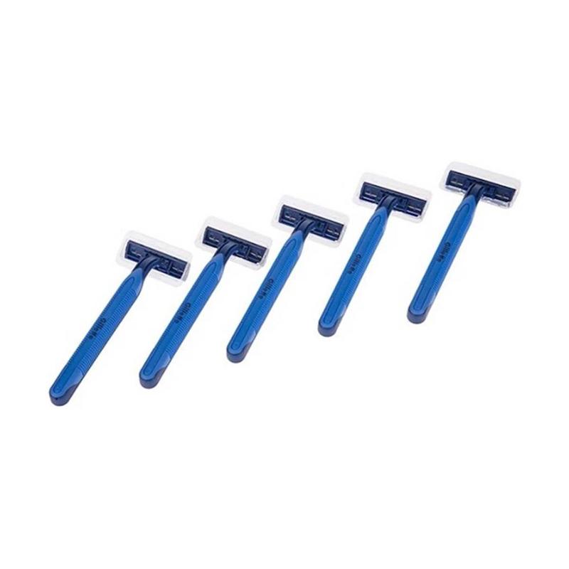 تیغ اصلاح یکبار مصرف ژیلت Blue II Plus دو لبه بستۀ ۱۴ عددی (۱۰+۴ رایگان)