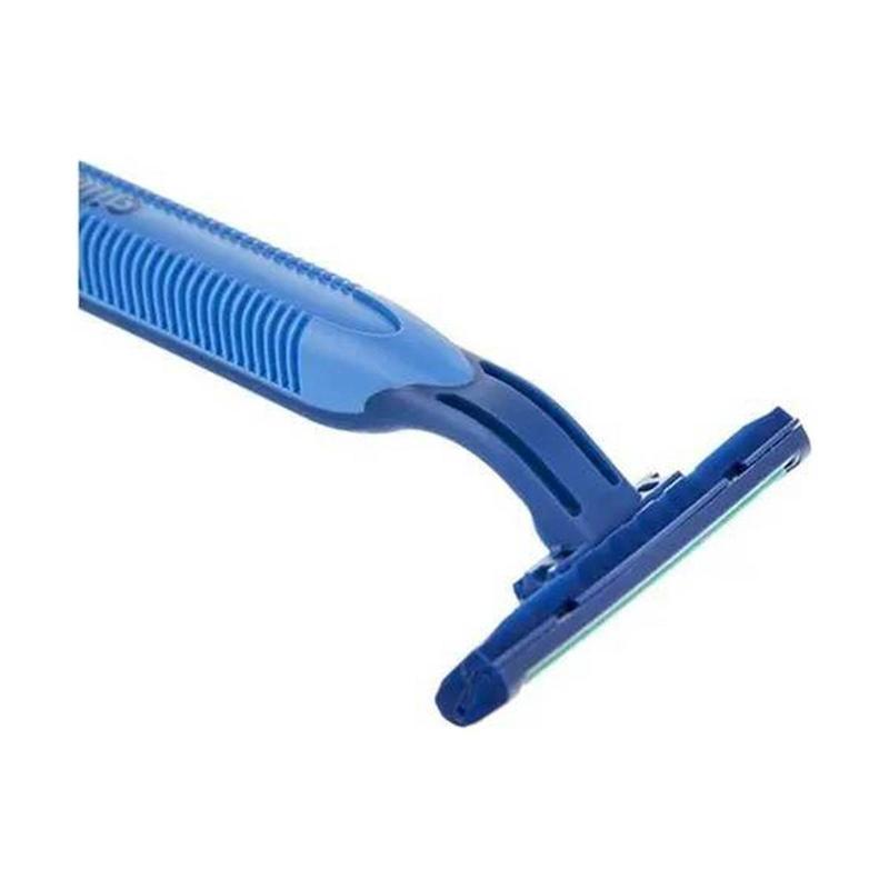 تیغ اصلاح یکبار مصرف ژیلت Blue II Plus دو لبه بستۀ ۱۴ عددی (۱۰+۴ رایگان)