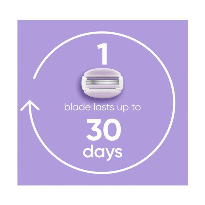 خودتراش زنانه ژیلت مدل Venus ComfortGlide Breeze سه لبه به همراه ۱ تیغ یدک