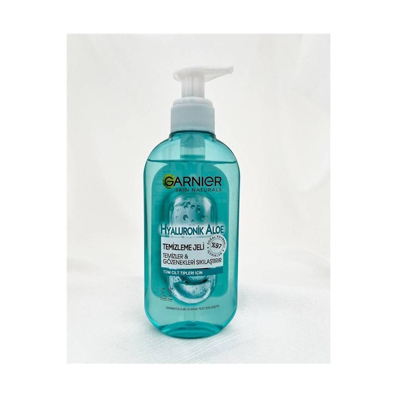 ژل شستشوی صورت گارنیر مدل Moisturizing با عصاره آلوئه ورا و هیالورونیک اسید حجم 200 میلی لیتر