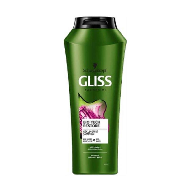 شامپو بازسازی و مرطوب کننده  گلیس مدل Bio-Tech مناسب موهای حساس و تخریب شده حجم 500 میلی لیتر 