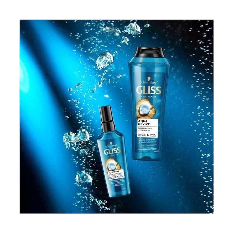 سرم مو ترمیم کننده و آبرسان گلیس مدل Aqua Revive  مناسب موی خشک و معمولی حجم 75 میلی لیتر 