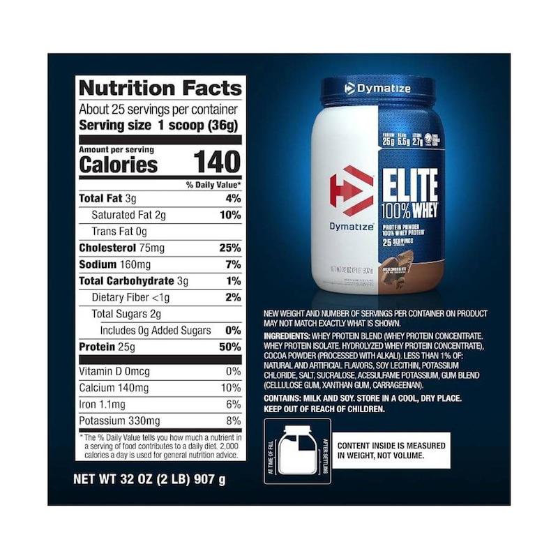 پروتئین وی 100%  دایماتیز مدل Elite وزن 0.91 کیلوگرم