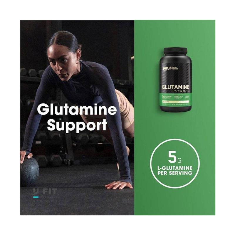 مکمل پودری اوپتیمم نوتریشن مدل Glutamine وزن 300 گرمی
