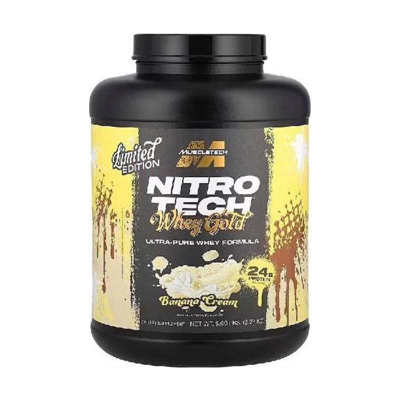 پروتئین نیتروتک الترا پیور لیمیتد ادیشن ماسل تک مدل Gold وزن 2.27 کیلوگرم