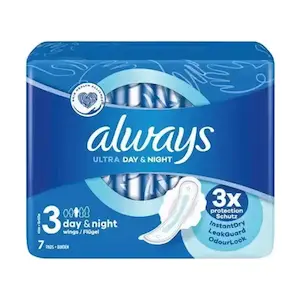 نوار بهداشتی الویز مدل ULTRA DAY NIGHT بسته 7 عددی