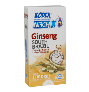کاندوم تأخیری کدکس مدل Ginseng بستهٔ ۱۲ عددی