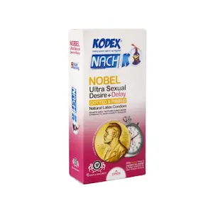 کاندوم تحریک ‌کننده و تأخیری کدکس مدل Nobel بستهٔ ۱۲ عددی