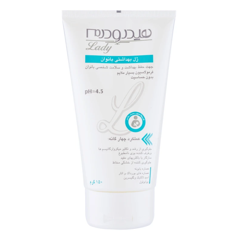 ژل بهداشتی بانوان هیدرودرم سری Quadra Action حجم ۱۵۰ میلی لیتر