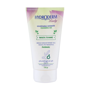 ژل بهداشتی بانوان هیدرودرم مدل Whita Femme وزن ۱۵۰ گرم