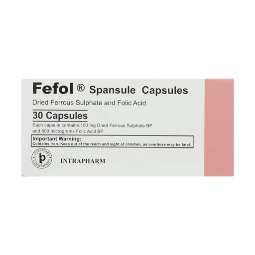 کپسول ففول اینترافارم بستۀ ۳۰ عددی