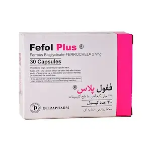 کپسول ففول پلاس اینترافارم بستۀ ۳۰ عددی