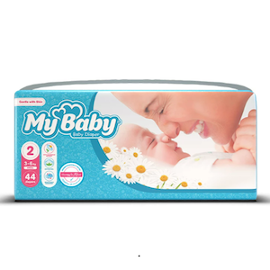 پوشک کامل کودک مای بیبی کوچک سایز ۲ بستۀ ۴۴ عددی