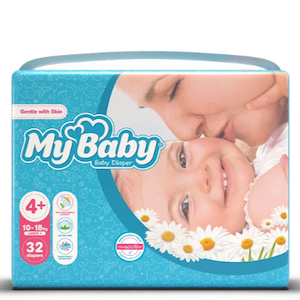 پوشک مای بیبی سایز +۴ بستۀ ۳۲ عددی
