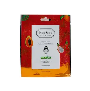 ماسک صورت نقابی تروپیکال دیپ سنس بستۀ تکی حجم ۲۵ میلی لیتر