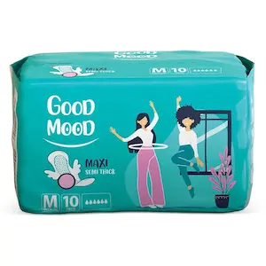 نوار بهداشتی گودمود مکسی مشبک متوسط بستۀ 10 عددی